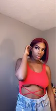 Recto Borgoña Bob corto parte de encaje pelucas de cabello humano 99J 13X2 T malla con división pelucas brasileñas 180% de densidad pelucas de encaje para las mujeres