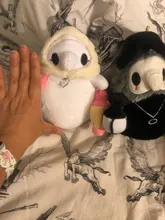 Juguete de peluche luminoso de 20cm para niños, juguete de felpa con estampado de animales de la plaga, Doctor, pico, Halloween, fiesta, Doctor, Accesorios luminosos, juguete para regalo
