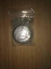 Reloj de bolsillo de cuarzo para hombres y mujeres, cadena colgante de plata, relojes para regalo, Retrato del líder de Rusia