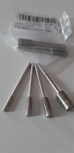 DRELD 8 unids/set de diamante de corte de cabeza puntas montados poco 2,35mm vástago de piedra de Jade tallado pulido para Dremel herramienta rotativa
