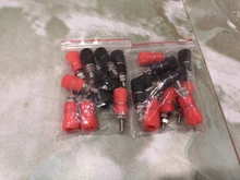 Amplifier Terminal Post Connector-Binding Jack-Mount Banana-Plug Black JS-910B 5-Red-5