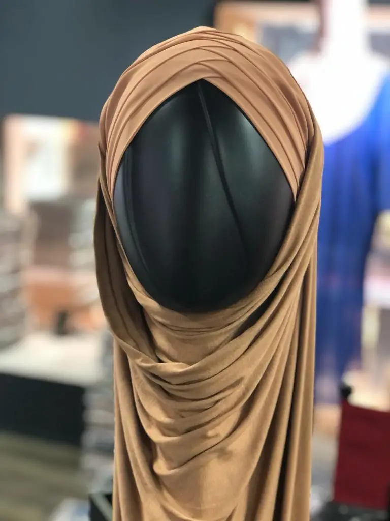 

Женский головной платок Hijab Musulman Ф Foulard для женщин тюрбаны для женщин головной убор Trico Abaya муская одежда манская Турция Khimar