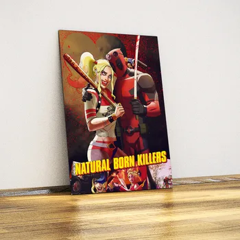 

Harley Quinn - Deadpool - Metal Poster