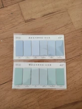 Juego de 6 colores bonitos, novedad, notas recordatorias adhesivas, pegatinas de índice, marcador de página, pegatina de bandera, suministros de papelería de oficina escolar