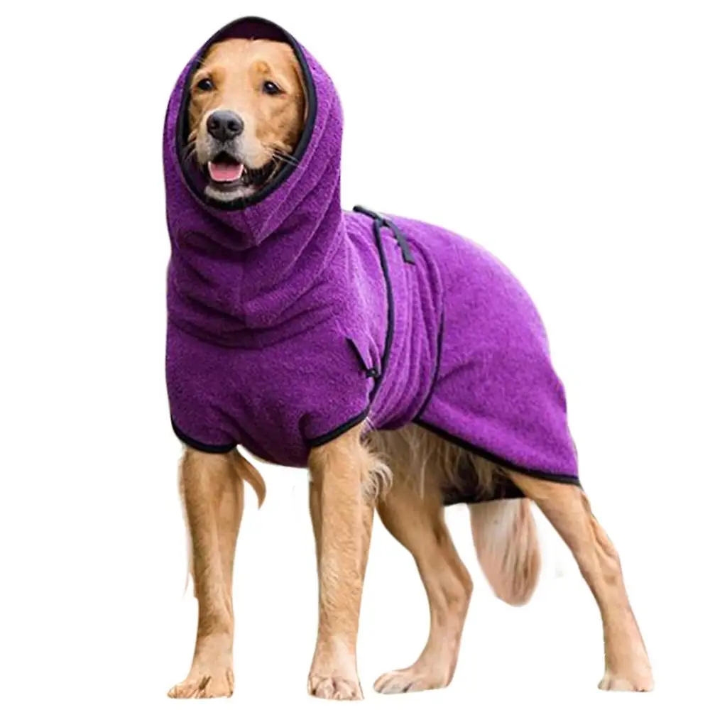 New Fart Dog Cloths Asciugamano Accappatoio Cappello Pippy Warmer Abbigliamento Ispessimento Hoode Tinta Unita Golden Triever Dog Thing