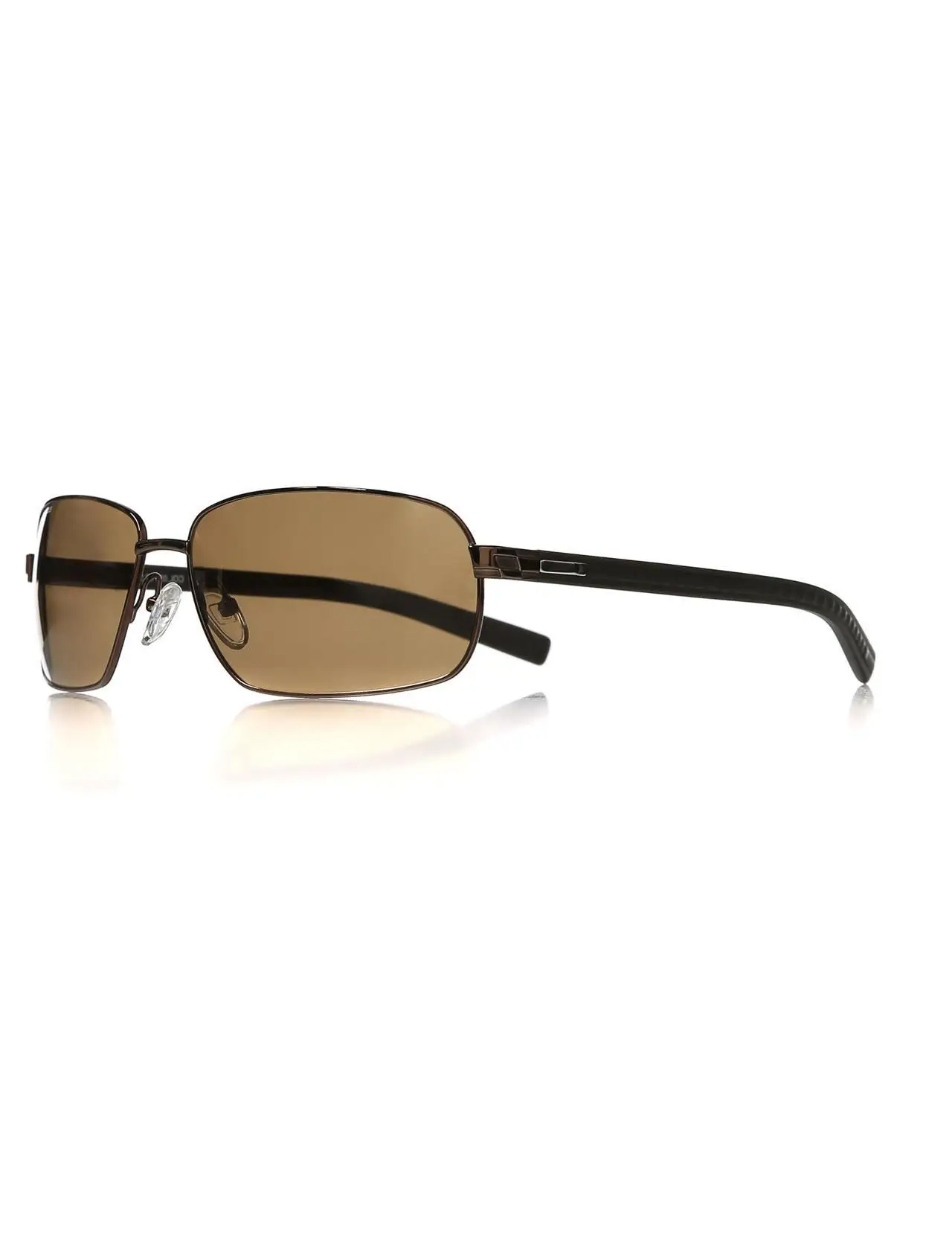 

Unisex sunglasses blu bms11 05 63 metal Brown organic rectangle rectangular 63-15-130 tiny