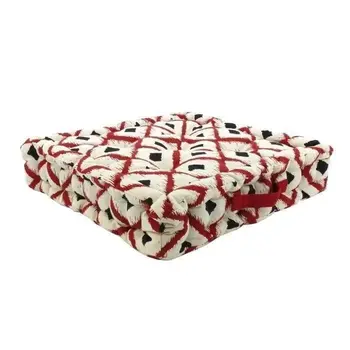 

Floor cushion 100% cotton print BOHO 40x40cm-Red