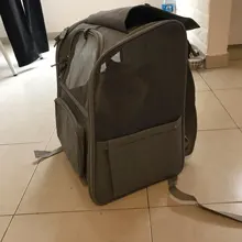 Bolsa de Gato transpirable para mascotas, cómoda y portátil, para exteriores, resistente al desgaste y duradera, plegable, para hombro