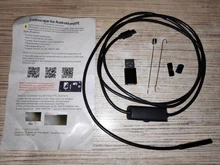 Cámara endoscópica flexible IP67, impermeable, cable flexible de 1 o 2 m, diámetro de 5.5 o 7 mm, boroscopio para inspección de instalaciones húmedas, para Android o PC portátil, 6 luces LED, ajustable
