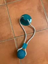 Juguetes para mascotas con copa de succión perro juguete con bola goma termoplástica para limpieza de perro juguetes para perros pequeños, perro de juguete