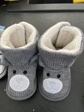 Botas de invierno para bebé, zapatos de oso de dibujos animados para recién nacido, botines para niño y niña, botines súper cálidos para nieve