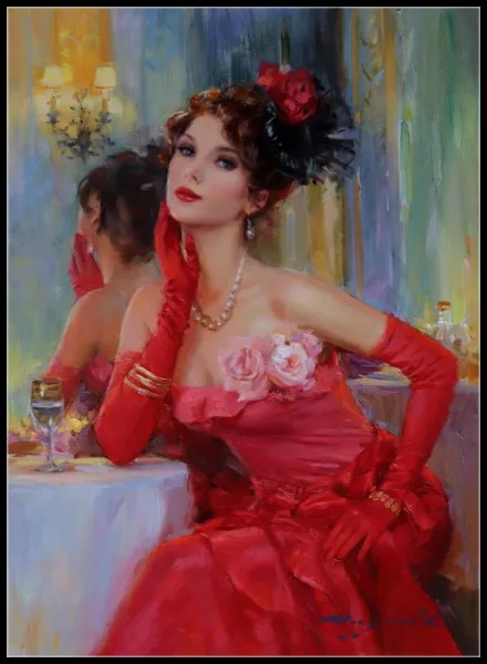 Наборы для вышивания счетным крестом Рукоделие-рукоделие 14 ct Средний размер DIY Искусство ручной работы Декор-Повседневная коллекция для девочек - Цвет: 182w x 247h