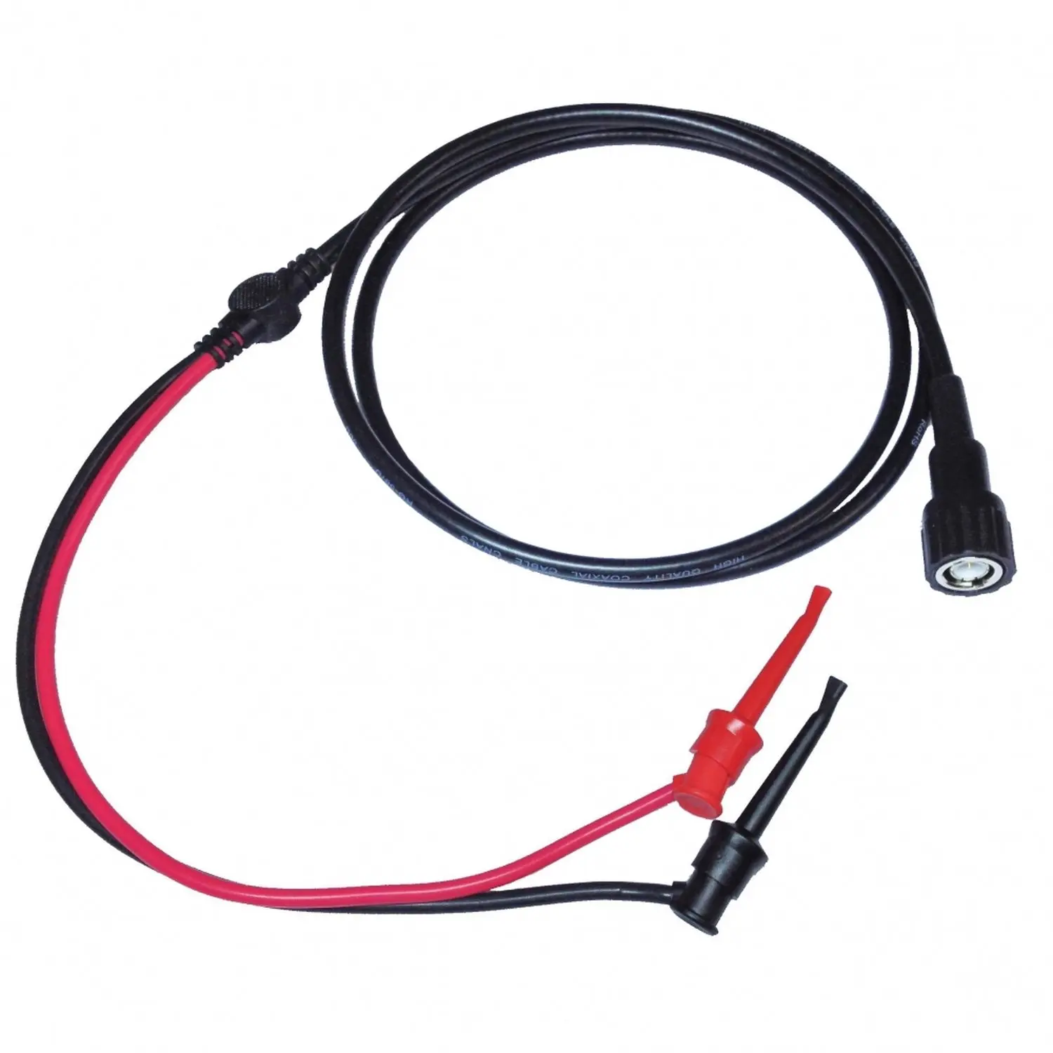 Coaxial cord RG58 BNC male to Test Clips connector