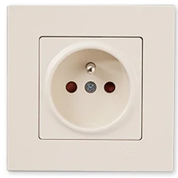 

PnpnElectrıc Gns Eqona Child Protection UPS Socket Cream 16A 220V AC Socket with Pin Earth with Child Protection