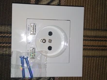 Delviz-enchufe estándar francés, CA 100-250V, Cargador USB de doble puerto para móvil, blanco con panel de interruptor, enchufe de corriente USB de pared de 16A