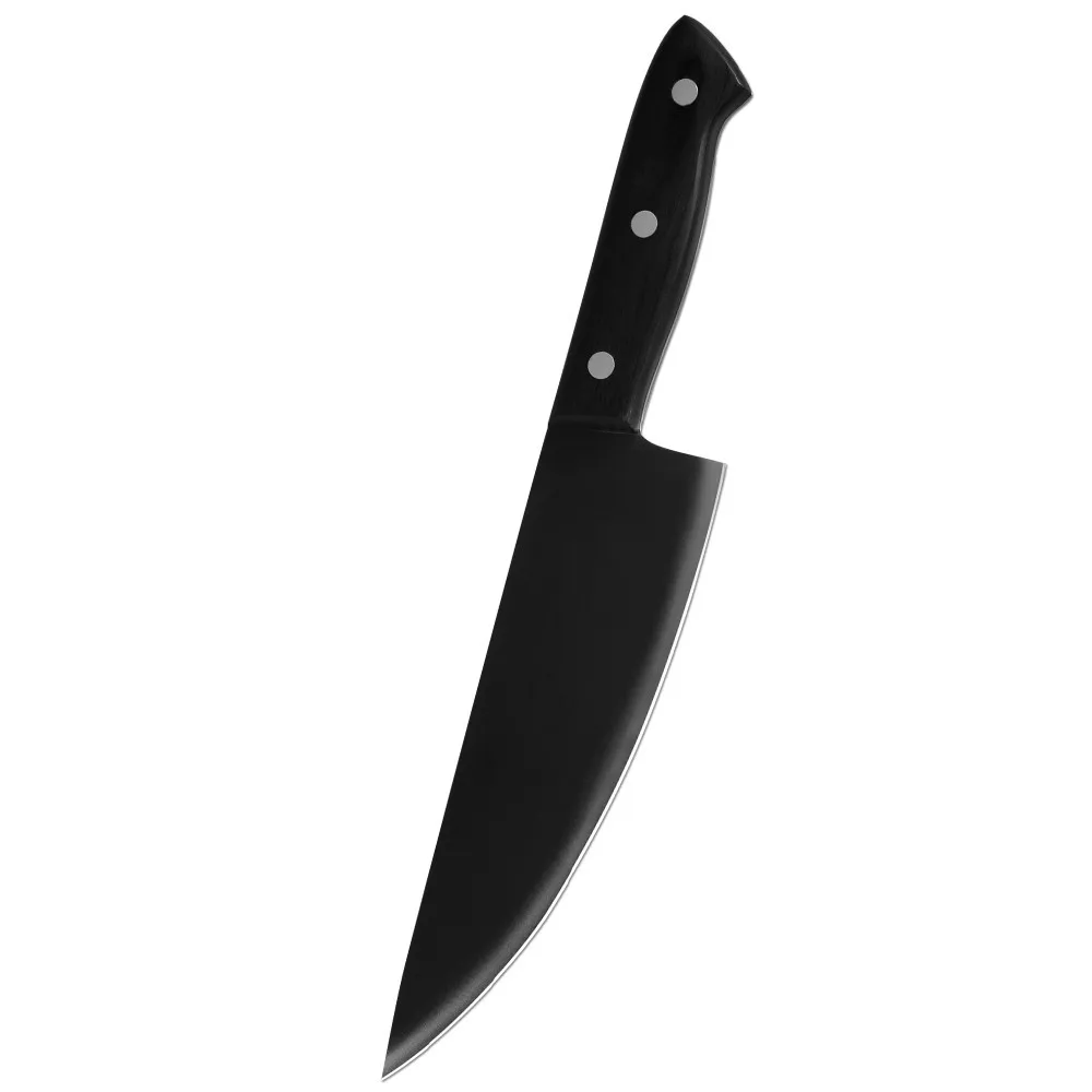 Damask 3cr13 Stainless Steel 8 Inch Chef Knife High Carbon Steel Wood