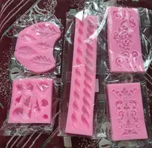 Gumpaste Mold Cake-Decorating-Tools Cupcake Frame Silicone-Mold 3d-Craft Baking Fondant