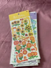 Mr. Paper-pegatinas de hoja lisa, 8 diseños, 1 unidad/bolsa, estilo Ins, Serie de lenguaje de flores, cuentas de mano creativas, Material de decoración DIY