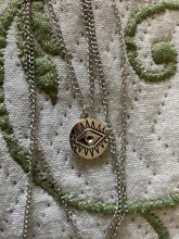 Docona-collar multicapa de ojo de Luna y cabeza de toro para mujer, gargantilla de capas geométricas, Vintage, Color plata, C18107