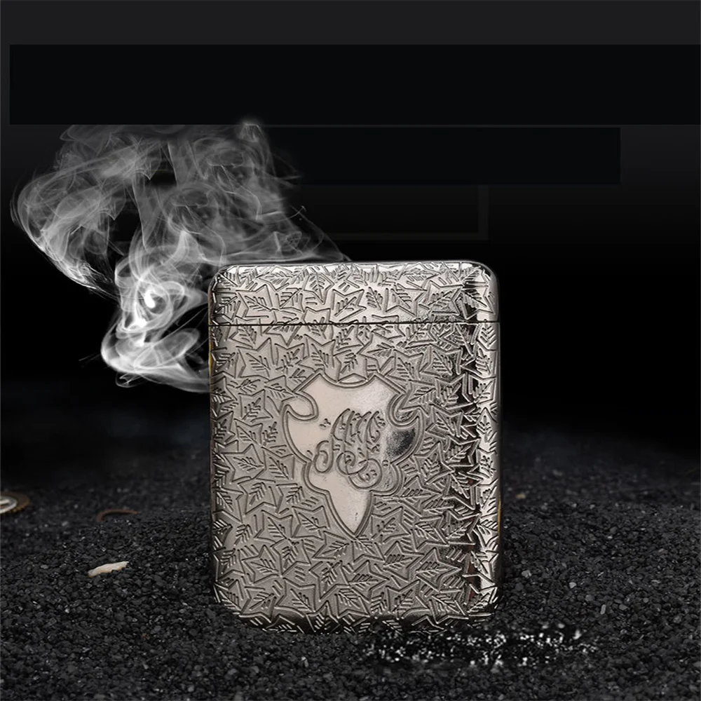 ETUI A CIGARETTE,Peaky BlindersÉtui à cigarettes Portable Peaky Blinders, fleur sculptée Anti