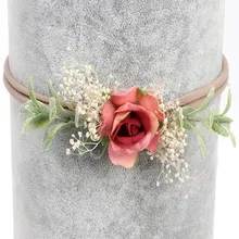 Flores recién nacido niña diadema elástica Nylon infantil turbante diadema para niñas accesorios para el cabello accesorios de fotografía