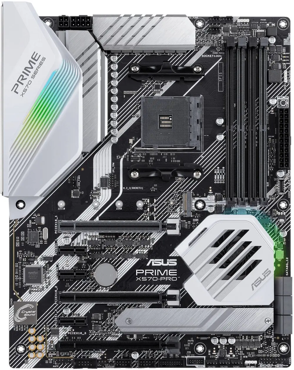 Материнская плата ПК ASUS PRIME X570-PRO Soc-AM4 AMD X570 4xDDR4 ATX AC`97 8ch(7.1) GbLAN RAID+HDMI+DP | Компьютеры и