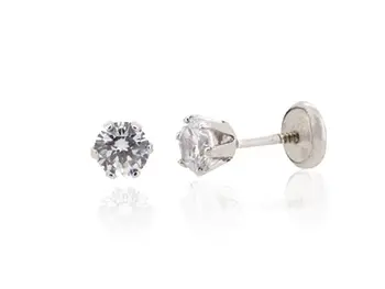 

Sleeper of Bebe white gold with zircons and 6 claws