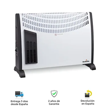 

Convector electric heater, Turbo, 2000w, top, adjustable thermostat, temperature adjustment, double protection, handles