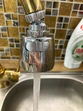 Kitchen Faucet Nozzle Sprayer Shower WATER-ROTATABLE-FILTER Splash-Proof Tap Stainless-Steel
