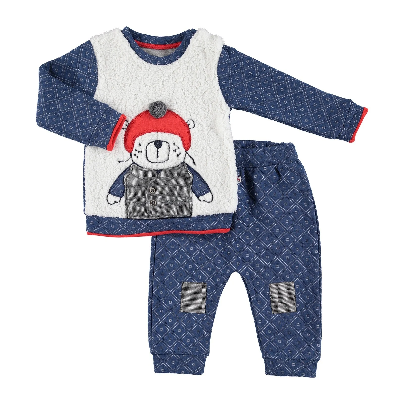 

ebebek Mymio Skateboarder Bear Baby Sweatshirt Trouser Set