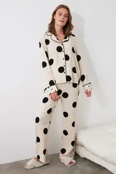 

Trendyol Polka Dot Woven Pajamas set THMAW21PT0498