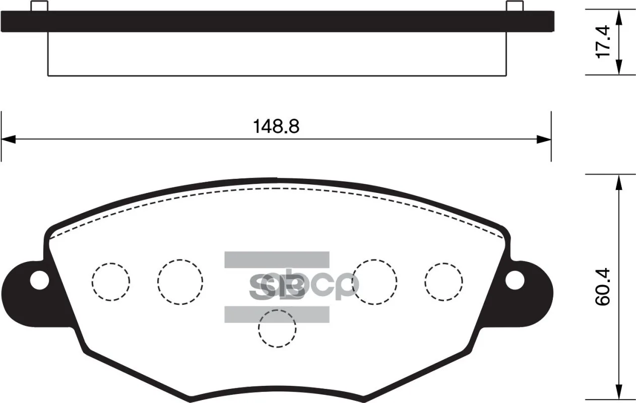 Колодки Тормозные Ford Mondeo 0007/Jaguar X-Type 01 Передние Sangsin Brake Sp2030 Sangsin brake арт. SP2030