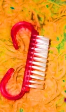 Cepillo de limpieza para uñas con dibujo en Gel UV, limpiador de polvo de plástico para Gel acrílico UV, herramienta de cuidado de uñas artísticas