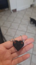 Collar con colgante de corazón de amor para parejas, 2 uds., amigos, hombres, niñas y niños, Lego elementos, regalo de joyería del Día de San Valentín
