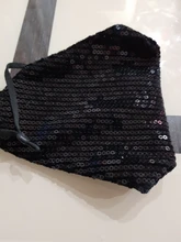 Mascarilla facial con lentejuelas ostentosas para fiesta, máscara antipolvo, lavable, reutilizable, lazo de oreja elástico, kpop