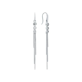 

Silver earrings with cubic zirconium sunlight sample 925