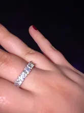 Anillo de compromiso de Plata de Ley 925 con diamante de imitación, anillo de compromiso de zirconia cúbica con piedras, tamaño 5,6,7,8,9,10,11,12