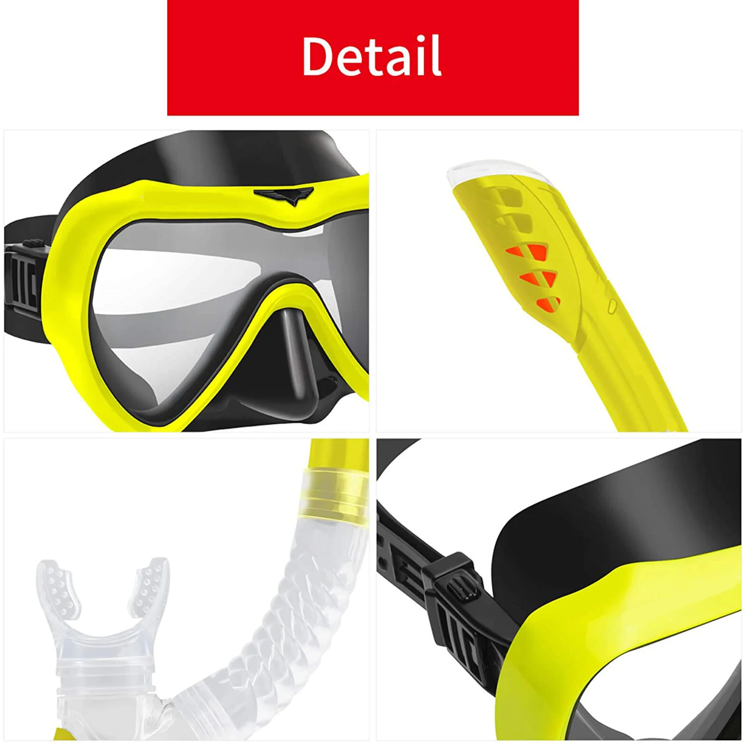 Professional Scuba Diving Mask Snorkel Set Anti-fog Wide Vision Snorkeling Full Breath Tube Swimming Goggles Equipment