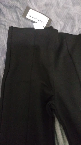 Anthracite - Black Slits Interlock Pants – Lolimor Turkish Women’s Pants photo review