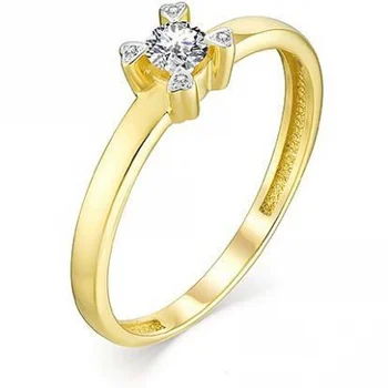 

Alcor ring with 5 diamonds in Yellow Gold