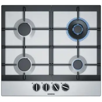 

EC6A5HC90 4 Gas stove Gas cooktop steel color InossidabileSiemens323.59