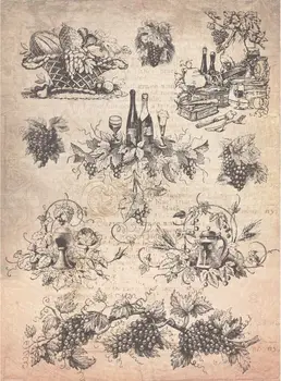 

Rice paper for Decoupage "" craft Premier "", A3, 25 g/m, "" Provence. Grapes "" cpd0544