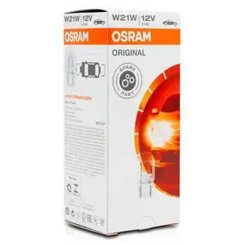 

7505-lamp Osram W21W W3X16d CAPLESS CLEAR case 10 PCs