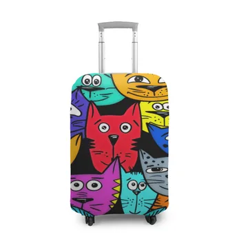 

Suitcase cover 3D cat