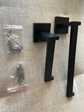 Robe Hook Paper-Holder Towel Rail-Bar-Rack Bar-Shelf Bathroom-Hardware-Set Tissue Black