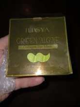Ilisya-mascarilla de colágeno para ojos, alga verde, parches de ojos para ojeras, almohadilla de ojo hidratante, antiarrugas, nutritiva, 60 unidades