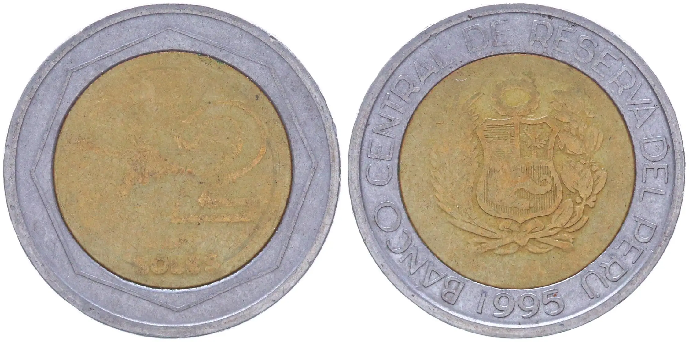 Peru 2 new соля 1995 year KM #313 |