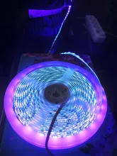 Tira de luces led impermeable para fiesta de fluorescencia, lámpara tipo cinta ultravioleta de 12V, de 395-405 nm, con luz negra 5050 2835 SMD, 60 led/m o 120 led/m ideal para DJ