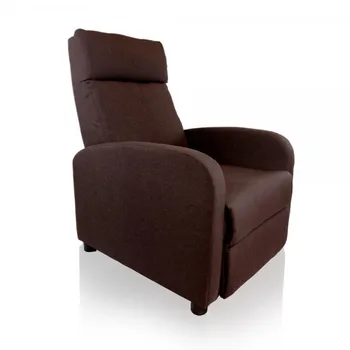 

DON REST-Recliner Fabric Verona Chocolate Relax Chair with Footrest, Opening Push,Compact, reclining up to 160 °