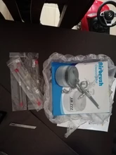 Cepillo de aire de 0,2/0,3/0,5mm, soporte para cepillo de aire y vidrio, herramientas de lavado con pistola pulverizadora, juego de pinceles con boquilla de aguja